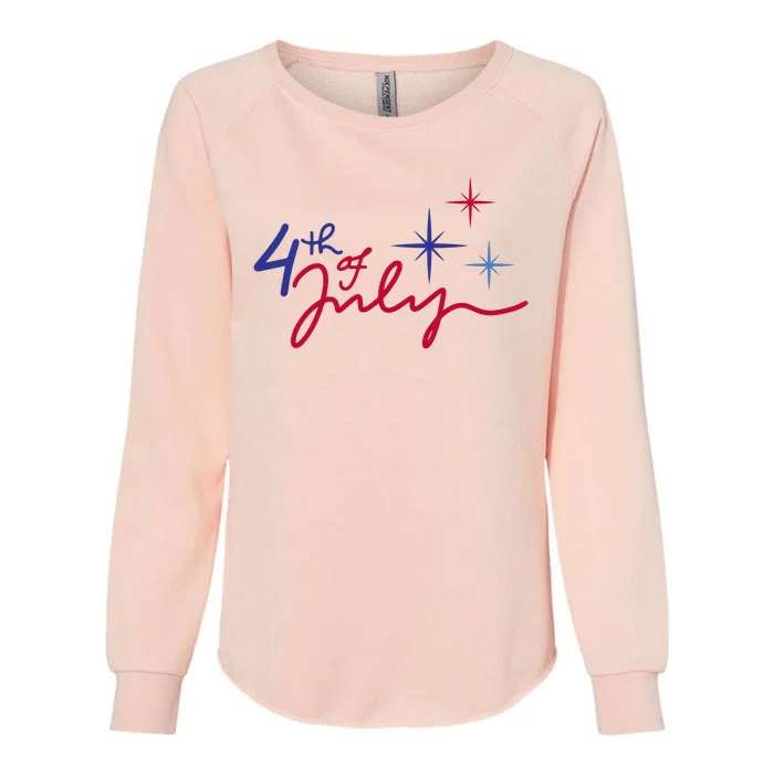 4th Of July Celebration Cute Womens California Wash Sweatshirt