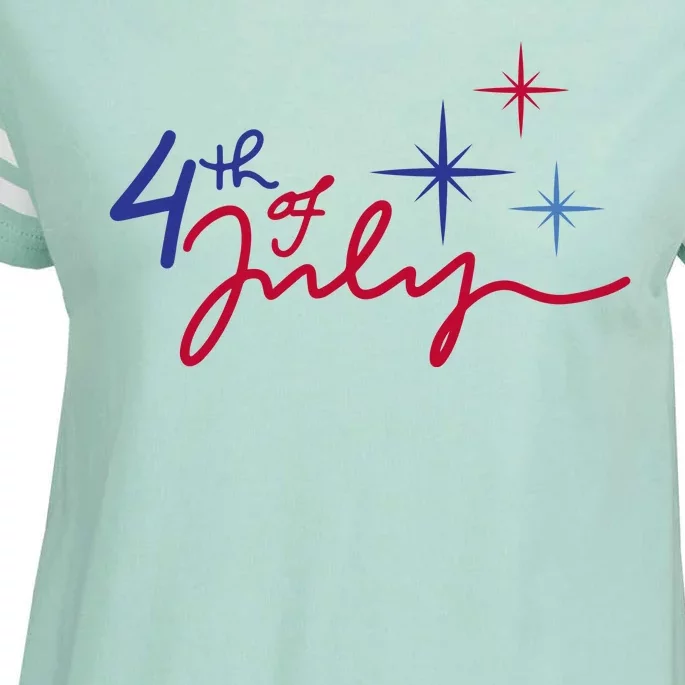 4th Of July Celebration Cute Enza Ladies Jersey Football T-Shirt