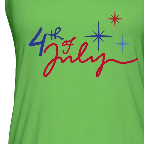 4th Of July Celebration Cute Ladies Essential Flowy Tank