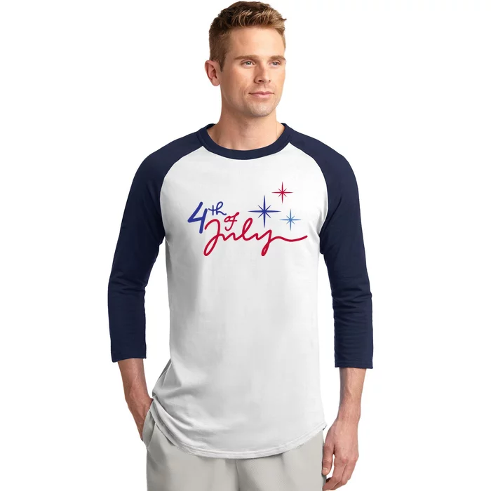 4th Of July Celebration Cute Baseball Sleeve Shirt