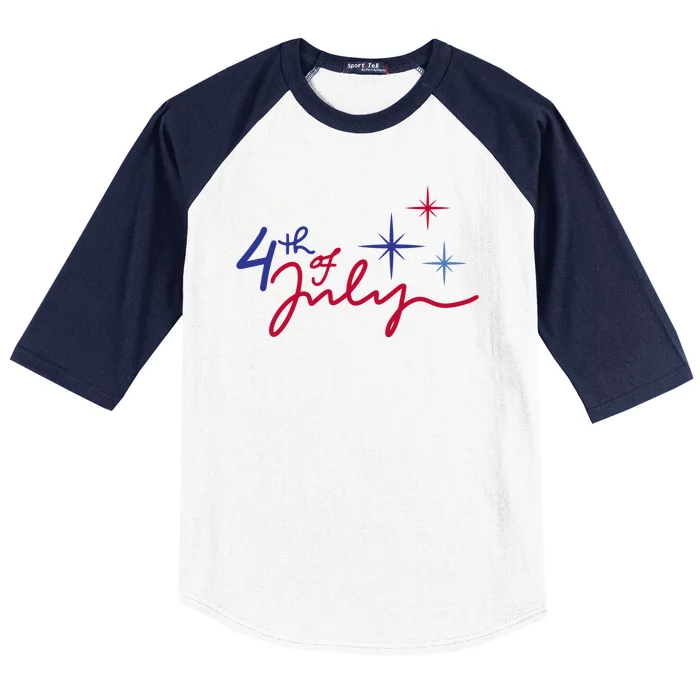 4th Of July Celebration Cute Baseball Sleeve Shirt