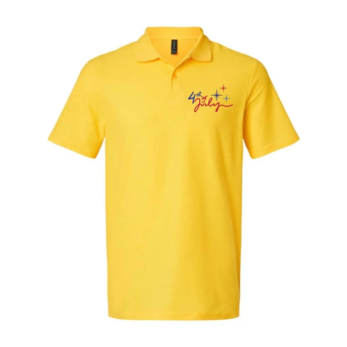 4th Of July Celebration Cute Softstyle Adult Sport Polo