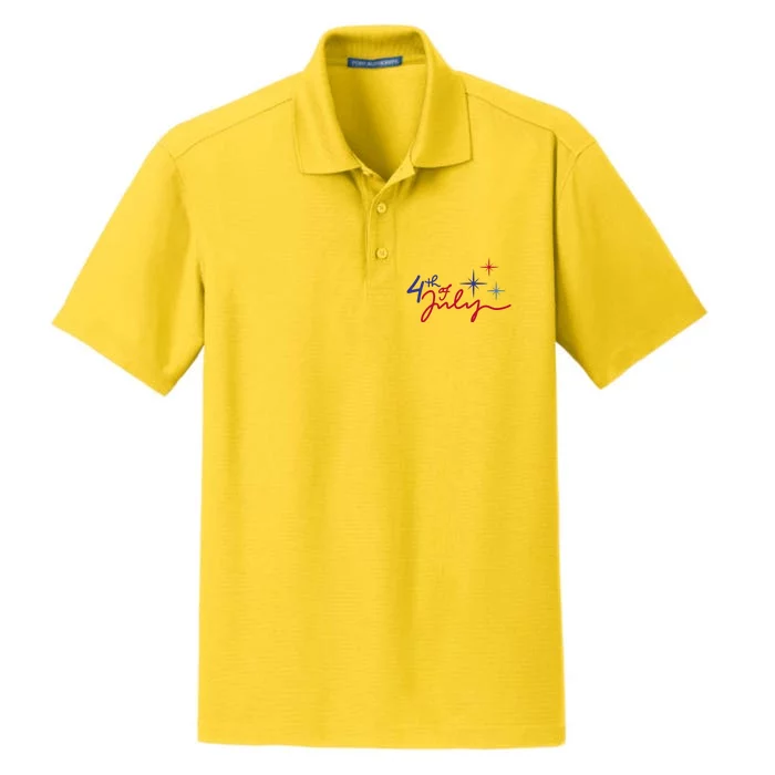 4th Of July Celebration Cute Dry Zone Grid Performance Polo