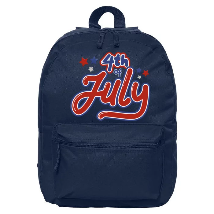 4th Of July Holiday Celebration 16 in Basic Backpack