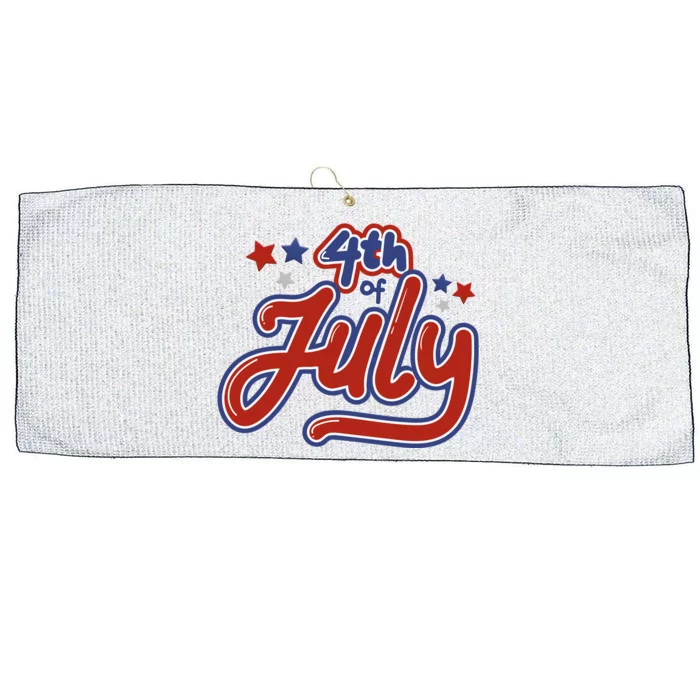 4th Of July Holiday Celebration Large Microfiber Waffle Golf Towel