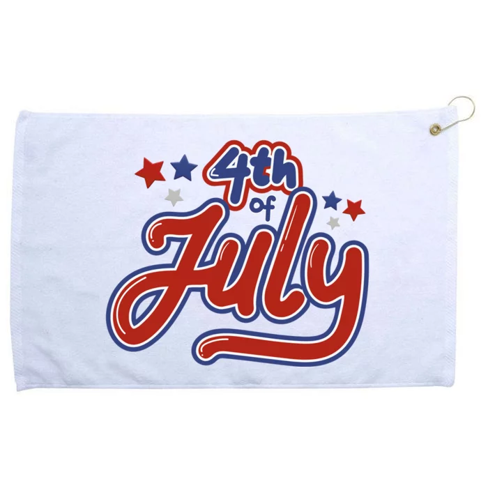 4th Of July Holiday Celebration Grommeted Golf Towel