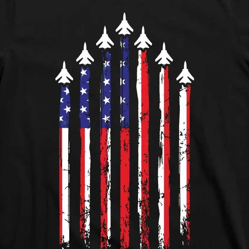 4th Of July Veteran Patriotic Fighter Jets T-Shirt