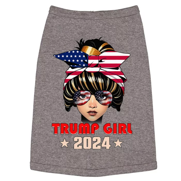 4th Of July Trump 45 47 Trump Girl 2024 Doggie Tank