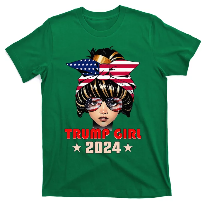 4th Of July Trump 45 47 Trump Girl 2024 T-Shirt