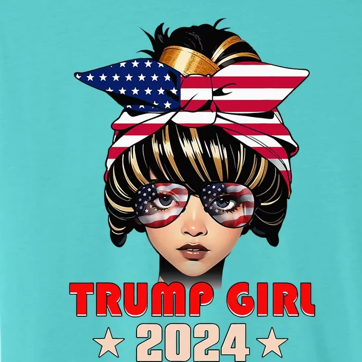 4th Of July Trump 45 47 Trump Girl 2024 ChromaSoft Performance T-Shirt