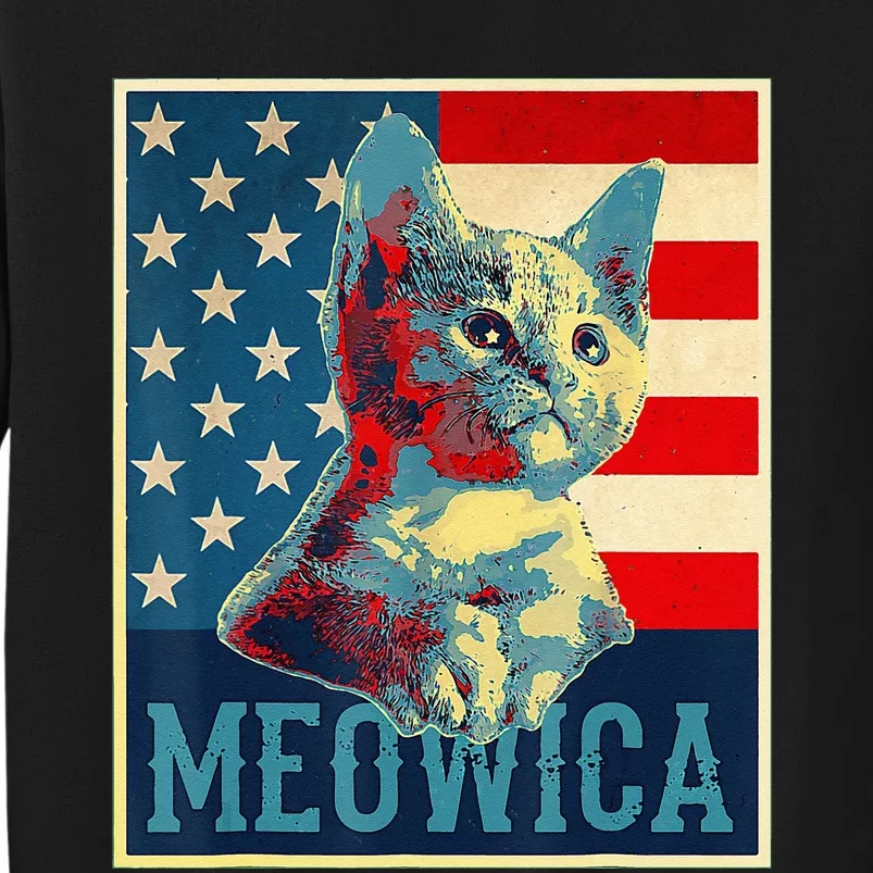 4th of July Meowica Kitty Cat Sweatshirt