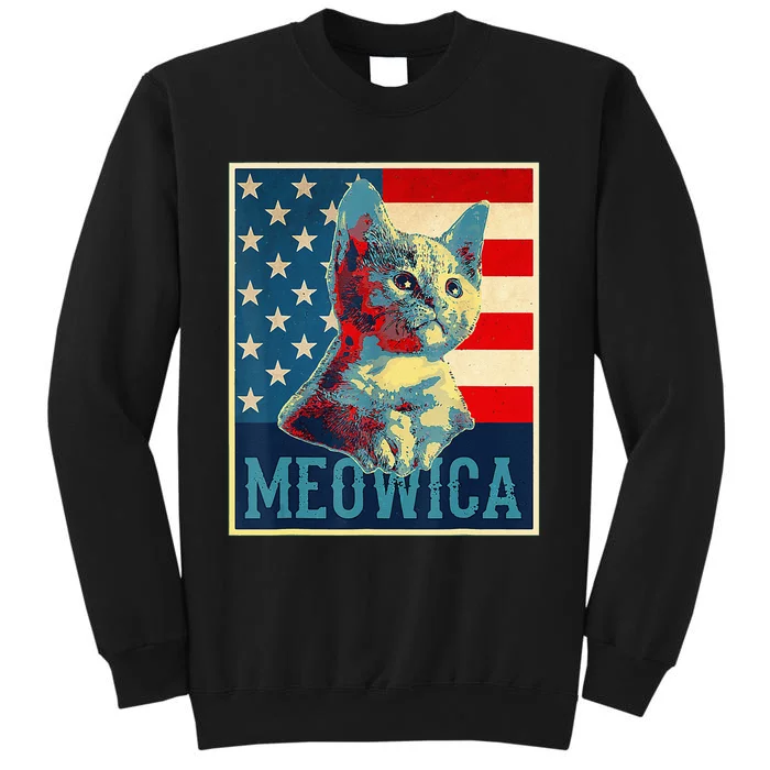 4th of July Meowica Kitty Cat Sweatshirt