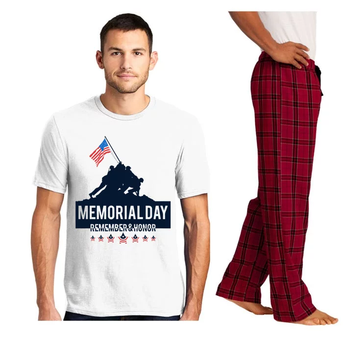 4th Of July Remember And Honor Memorial Day Gift For Veteran Pajama Set