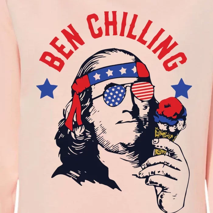 4th Of July Funny Ben Franklin Ice Cream Meme Womens California Wash Sweatshirt