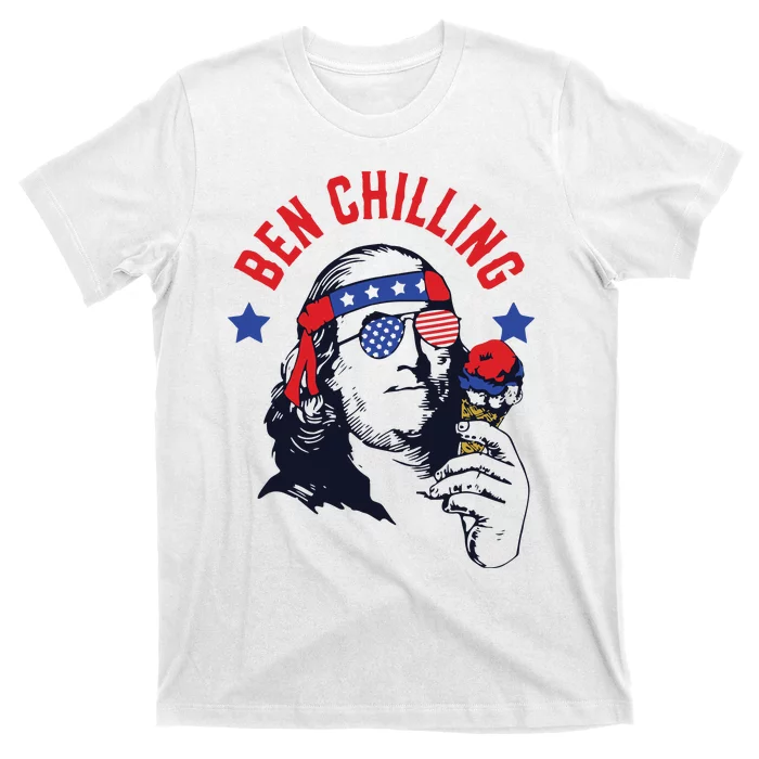 4th Of July Funny Ben Franklin Ice Cream Meme T-Shirt