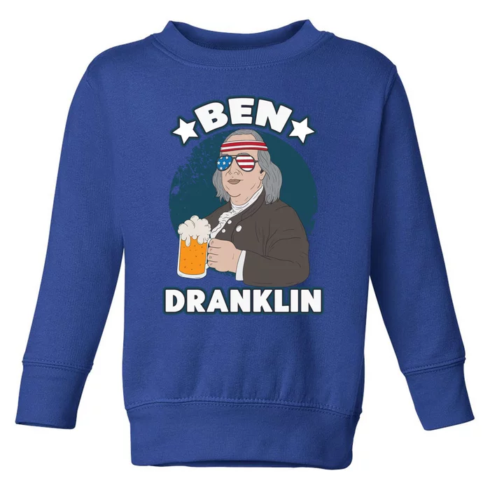 4th Of July Memorial Day Ben Drankin Benjamin Franklin Cute Gift Toddler Sweatshirt