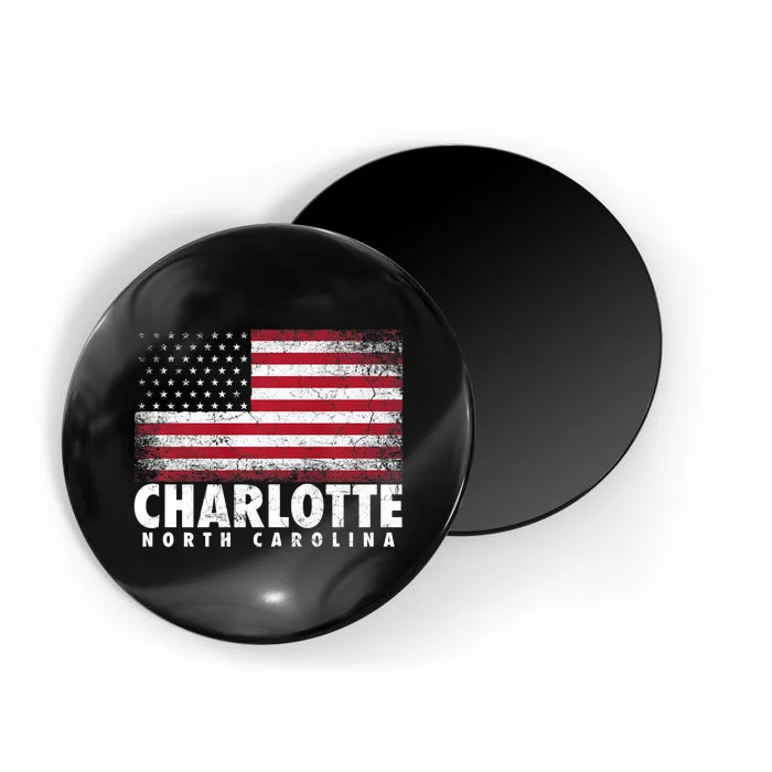 4th Of July Charlotte North Carolina Nc American Flag Usa Magnet