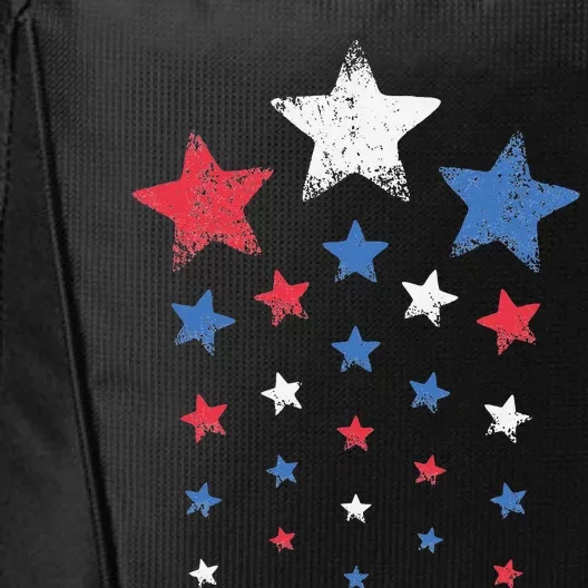 4th of July  Cute Red White Blue Stars City Backpack