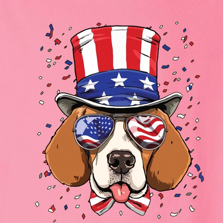 4th Of July Patriotic Beagle American USA Flag Beagle Lovers Toddler Long Sleeve Shirt