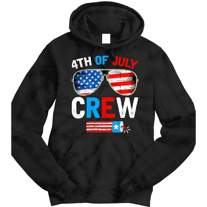 4th Of July Crew Matching Family Outfits Tie Dye Hoodie