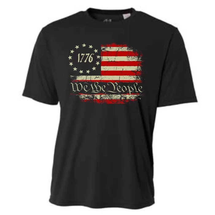 4th Of July Shirts We The People 1776 Usa Flag Cooling Performance Crew T-Shirt