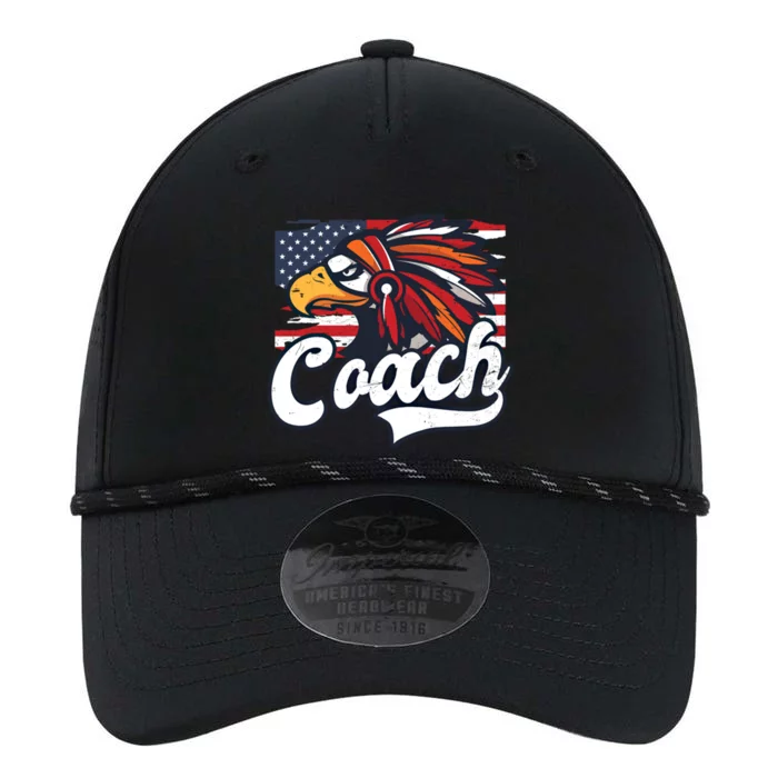 4th Of July Native Eagle Design American Flag Coach Meaningful Gift Performance The Dyno Cap