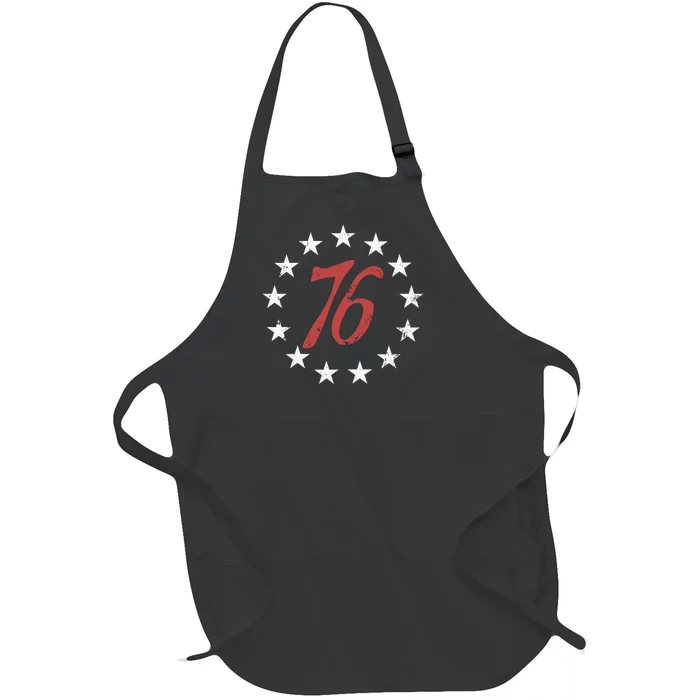 4th Of July The Spirit 76 Full-Length Apron With Pocket