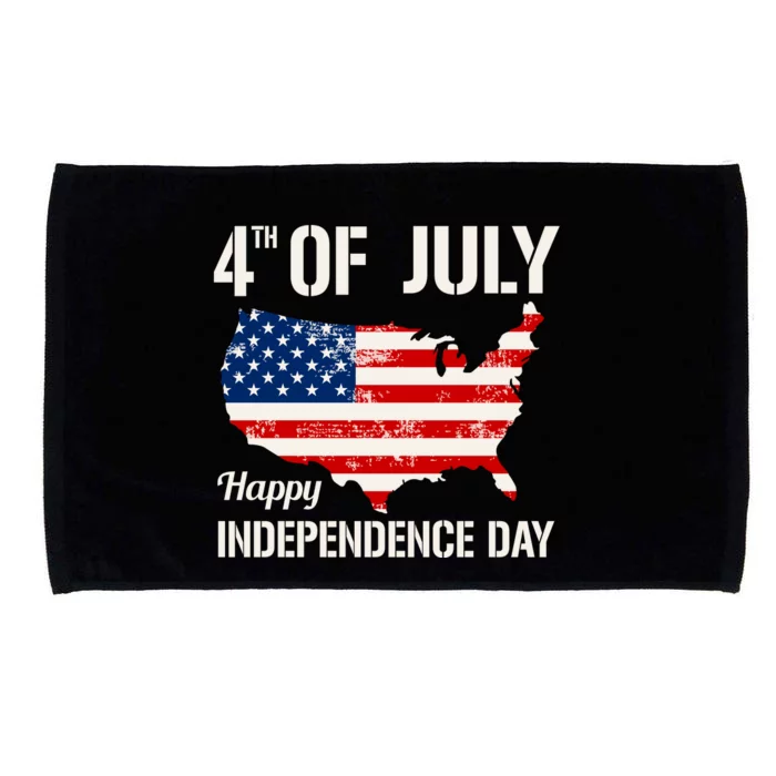 4th Of July Independence Day Celebration Graphic Microfiber Hand Towel