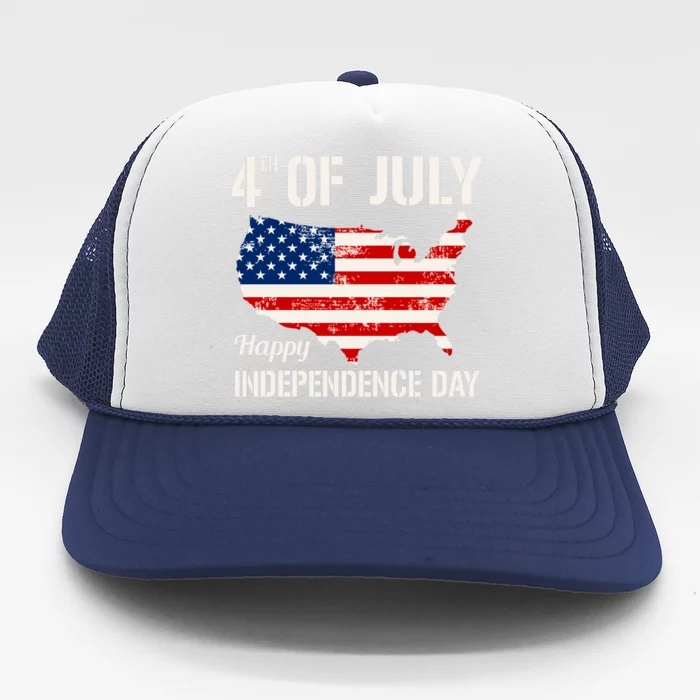 4th Of July Independence Day Celebration Graphic Trucker Hat