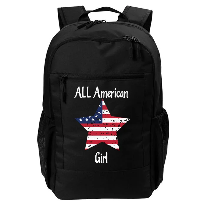 4th Of July All American Girl Usa Flag Daily Commute Backpack