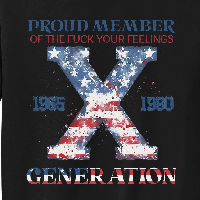 4th Of July Generation X Retro Us Flags Sweatshirt