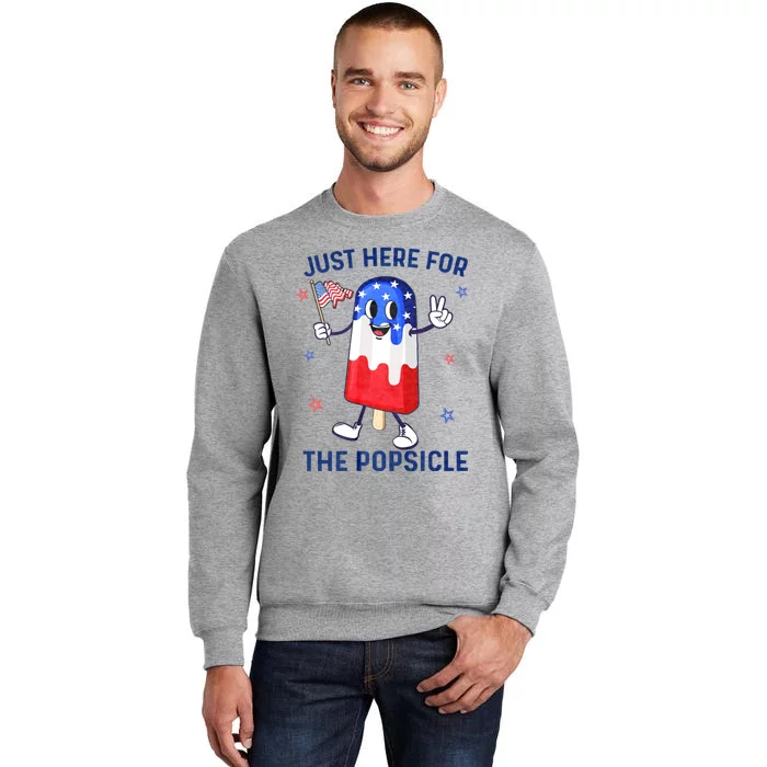 4th Of July Popsicle Usa American Flag Patriotic Tall Sweatshirt