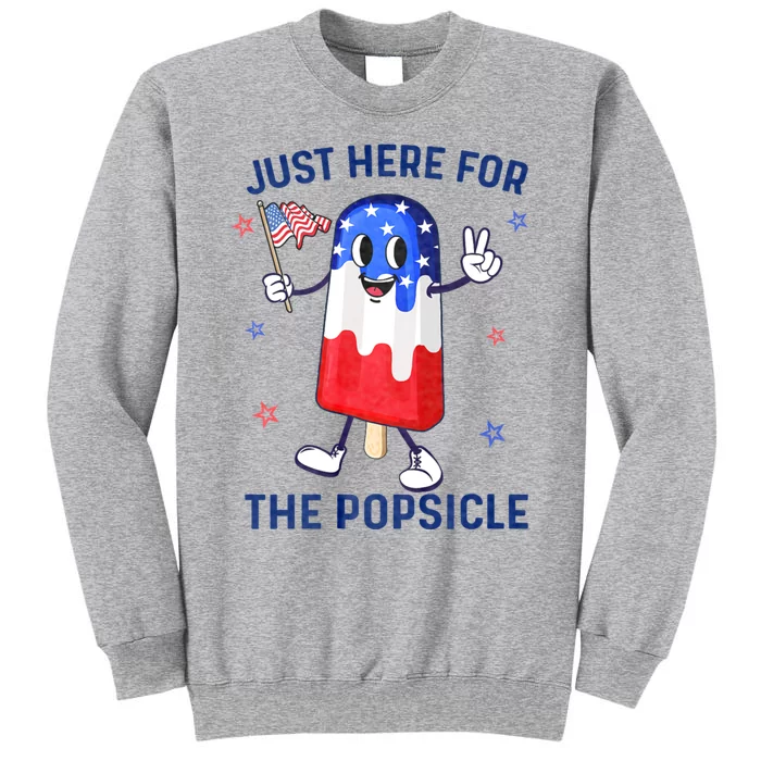 4th Of July Popsicle Usa American Flag Patriotic Tall Sweatshirt