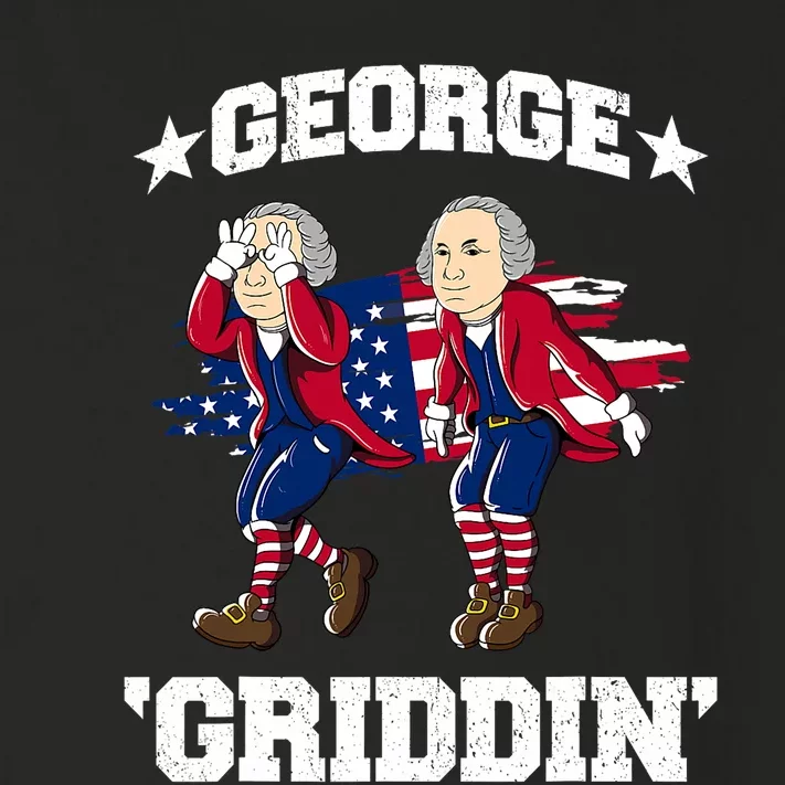 4th Of July George Washington George Griddin Toddler Long Sleeve Shirt