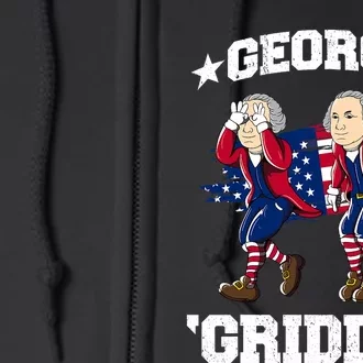 4th Of July George Washington George Griddin Full Zip Hoodie