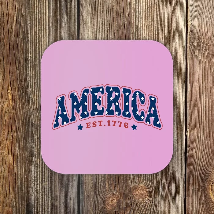 4th of july America Est 1776 4th july Coaster