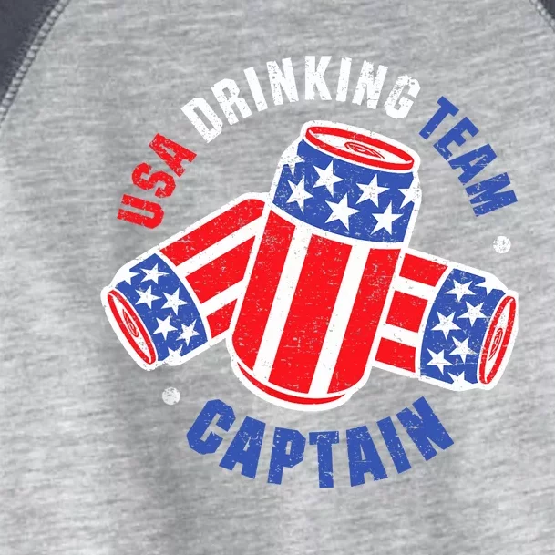 4th Of July Beer Can Flag Design USA Drinking Team Tees Toddler Fine Jersey T-Shirt