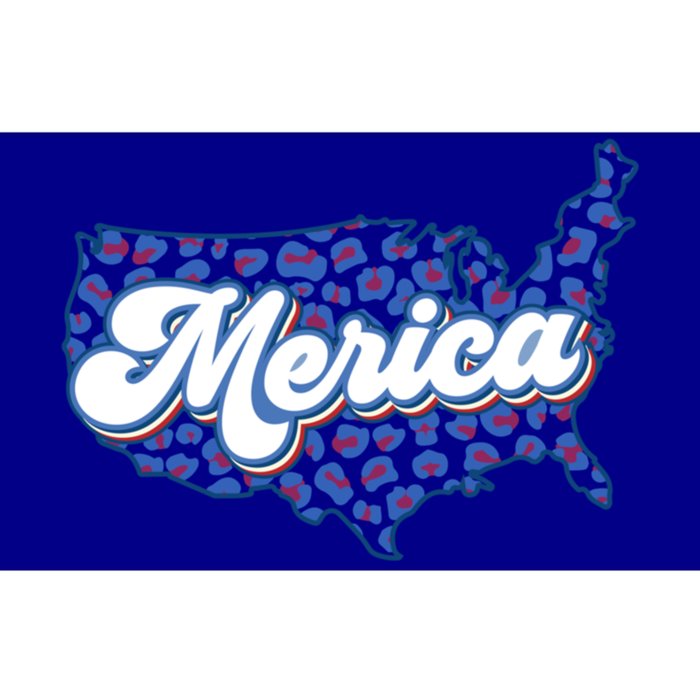 4th Of July Usa Cow Print Flag Merica Meaningful Gift Bumper Sticker