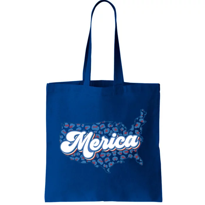 4th Of July Usa Cow Print Flag Merica Meaningful Gift Tote Bag