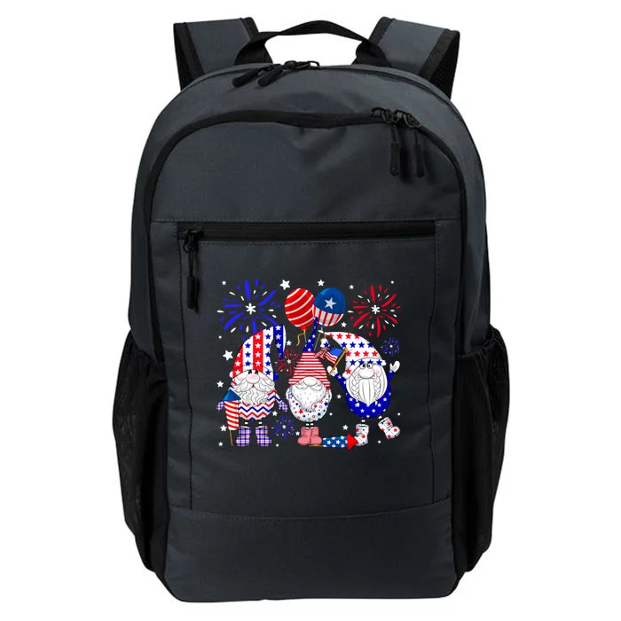 4th Of July Funny Gnomes Squad Cute American Flag Usa Cool Gift Daily Commute Backpack