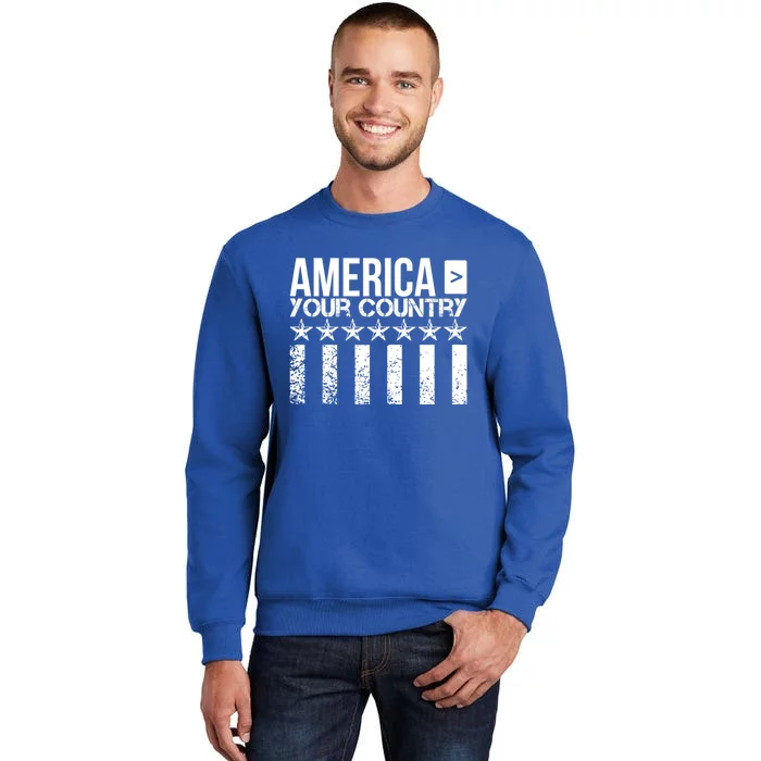 4th Of July America Greatest Country Flag Patriotic Cute Tall Sweatshirt