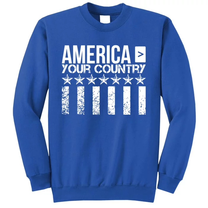 4th Of July America Greatest Country Flag Patriotic Cute Tall Sweatshirt