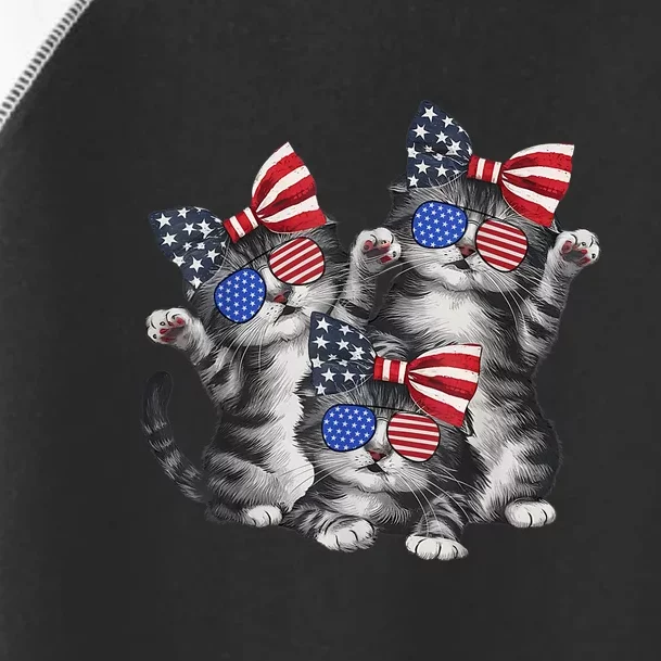 4th Of July Funny Kitten Cat Lover Pet Owner Cat Patriotic Gift Toddler Fine Jersey T-Shirt