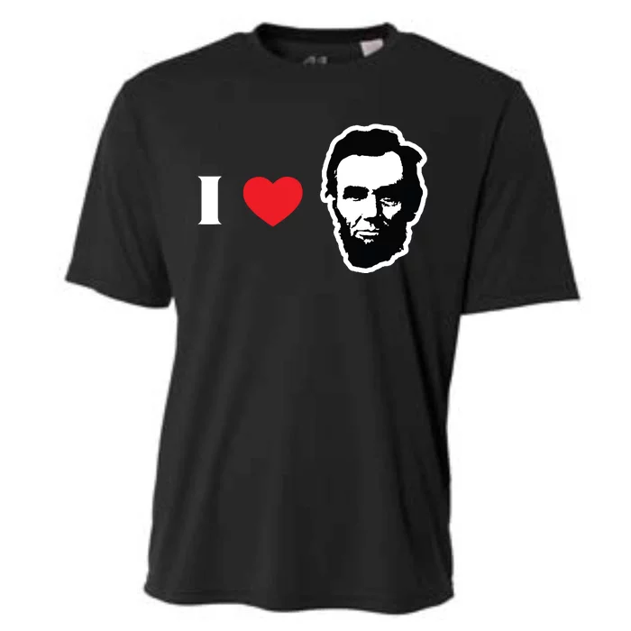 4th Of July Abraham Lincoln Cooling Performance Crew T-Shirt