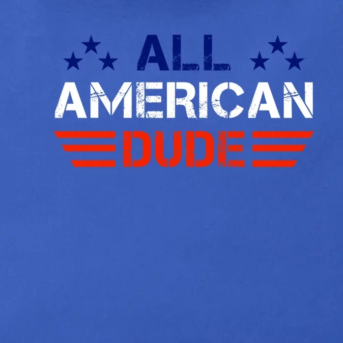 4th Of July Gift All American Dude Funny Gift Zip Tote Bag