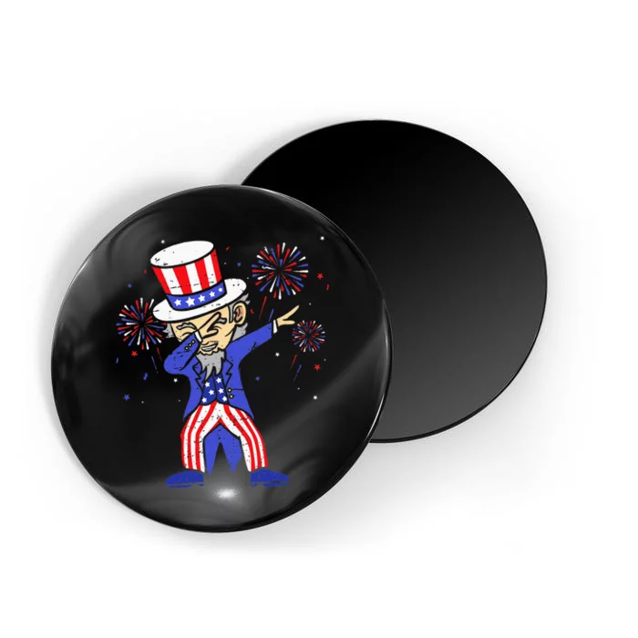 4th Of July For Funny Dabbing Uncle Sam Magnet