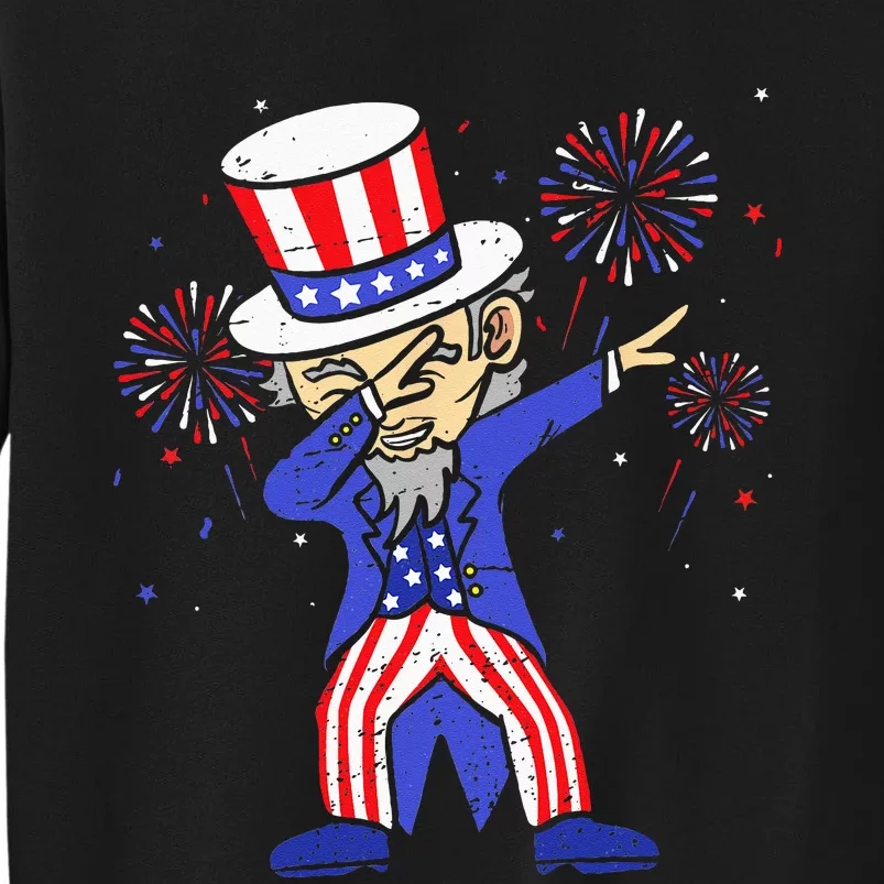 4th Of July For Funny Dabbing Uncle Sam Tall Sweatshirt