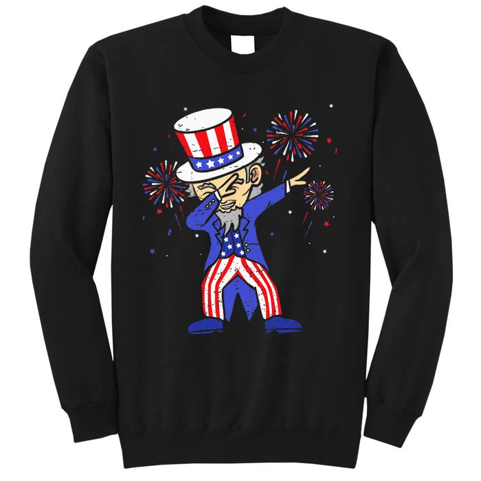 4th Of July For Funny Dabbing Uncle Sam Tall Sweatshirt