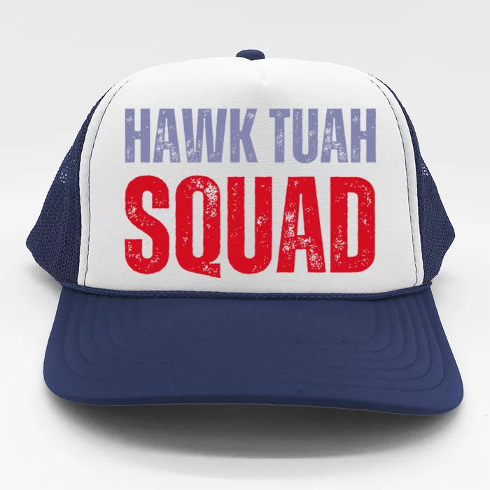 4th Of July Patriotic Usa Hawk Tuah Spit On That Thing Trucker Hat