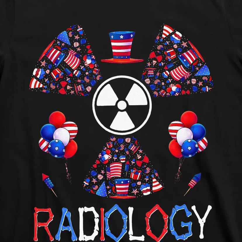 4th Of July Radiology Patriotic American Radiology Tech T-Shirt